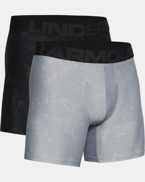 Men's UA Tech™ 6" Boxerjock® – 2-Pack, Gray, pdpMainDesktop image number 2